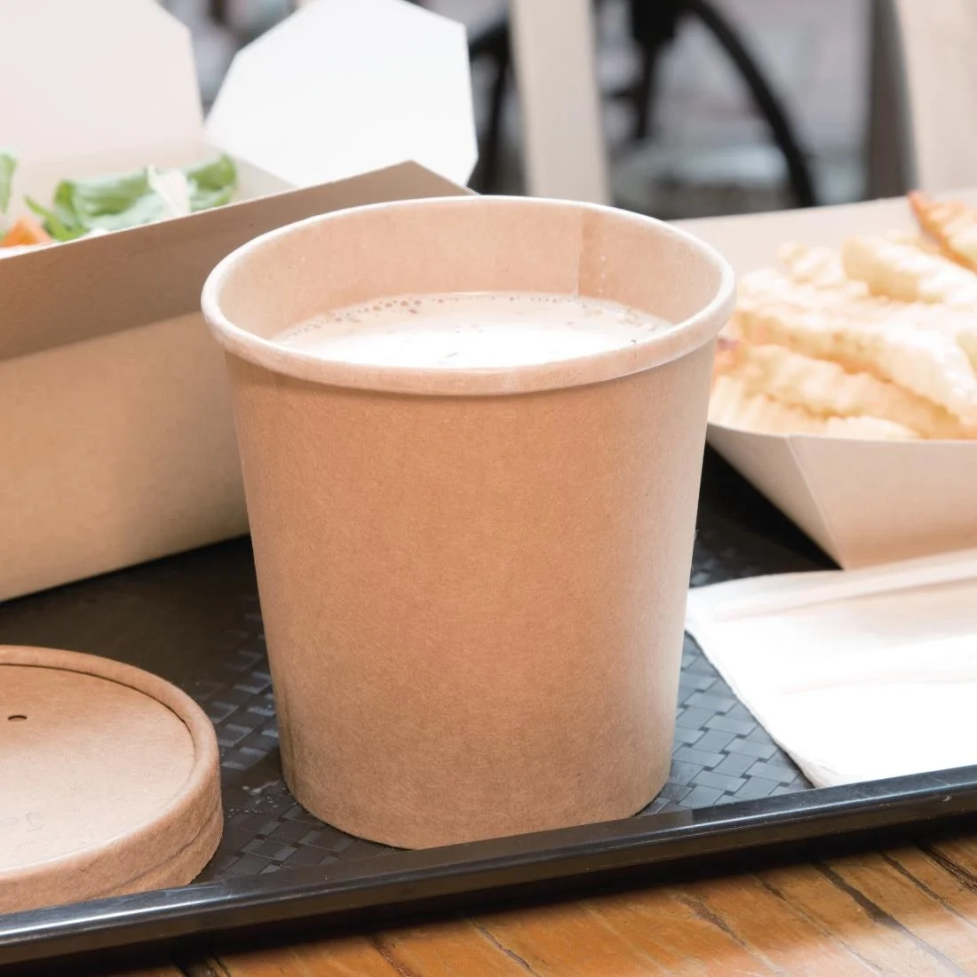 Fiesta Compostable Soup Containers 98mm 455ml / 16oz (Pack of 500) - Image 4