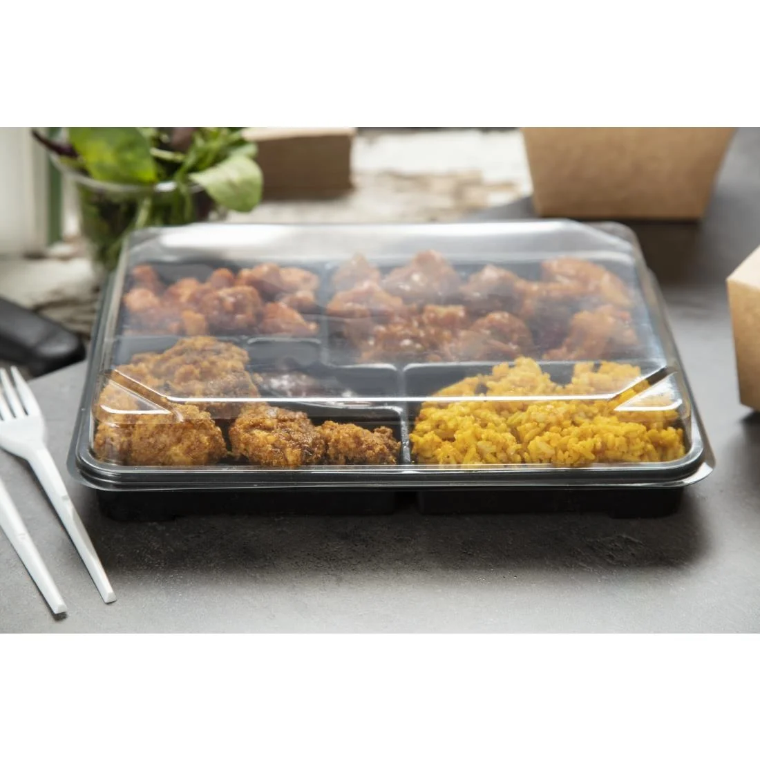 Faerch Recyclable Bento Box Lids 263 x 201mm (90 Pack) - Image 2