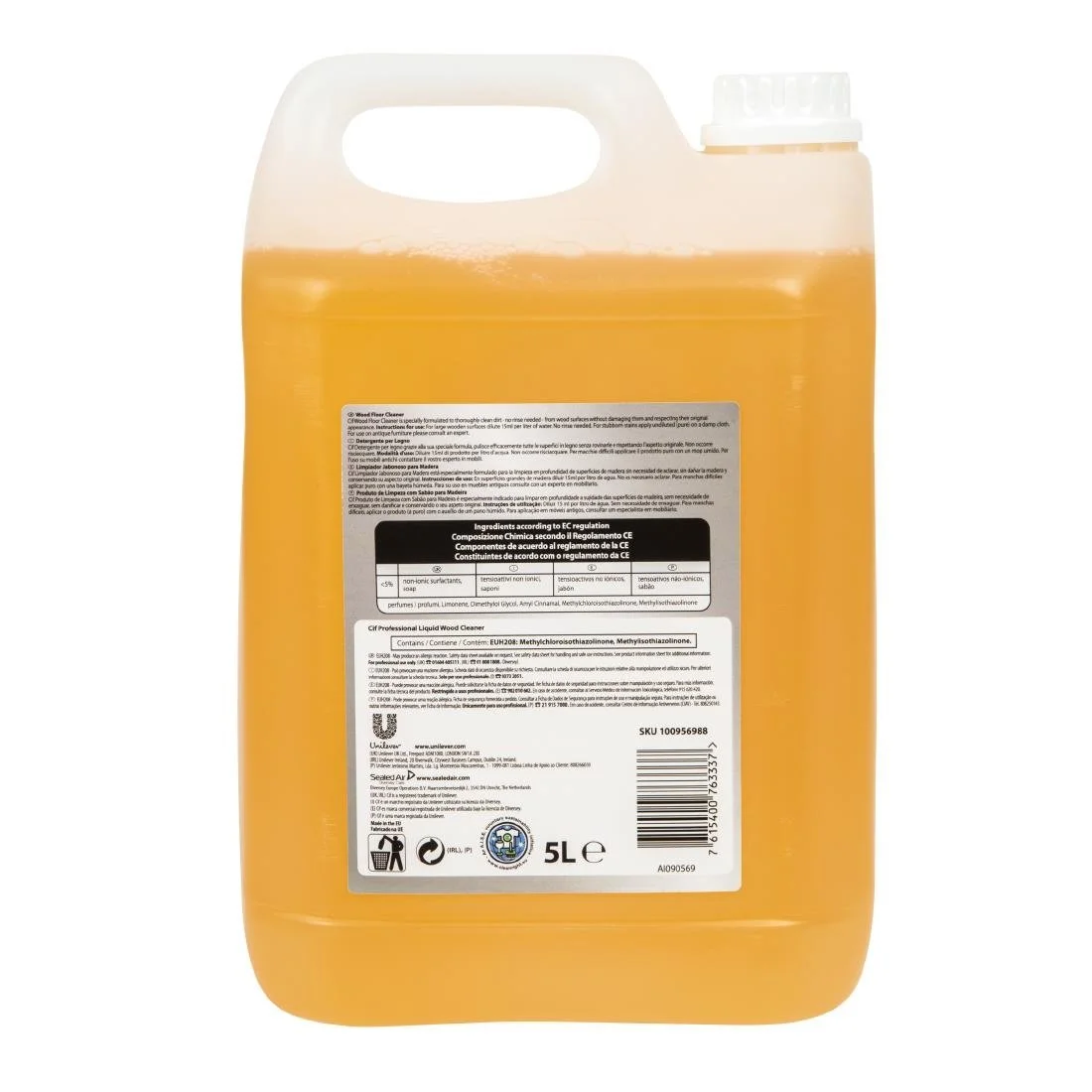 Cif Pro Formula Wood Floor Cleaner Concentrate 5Ltr - Image 3