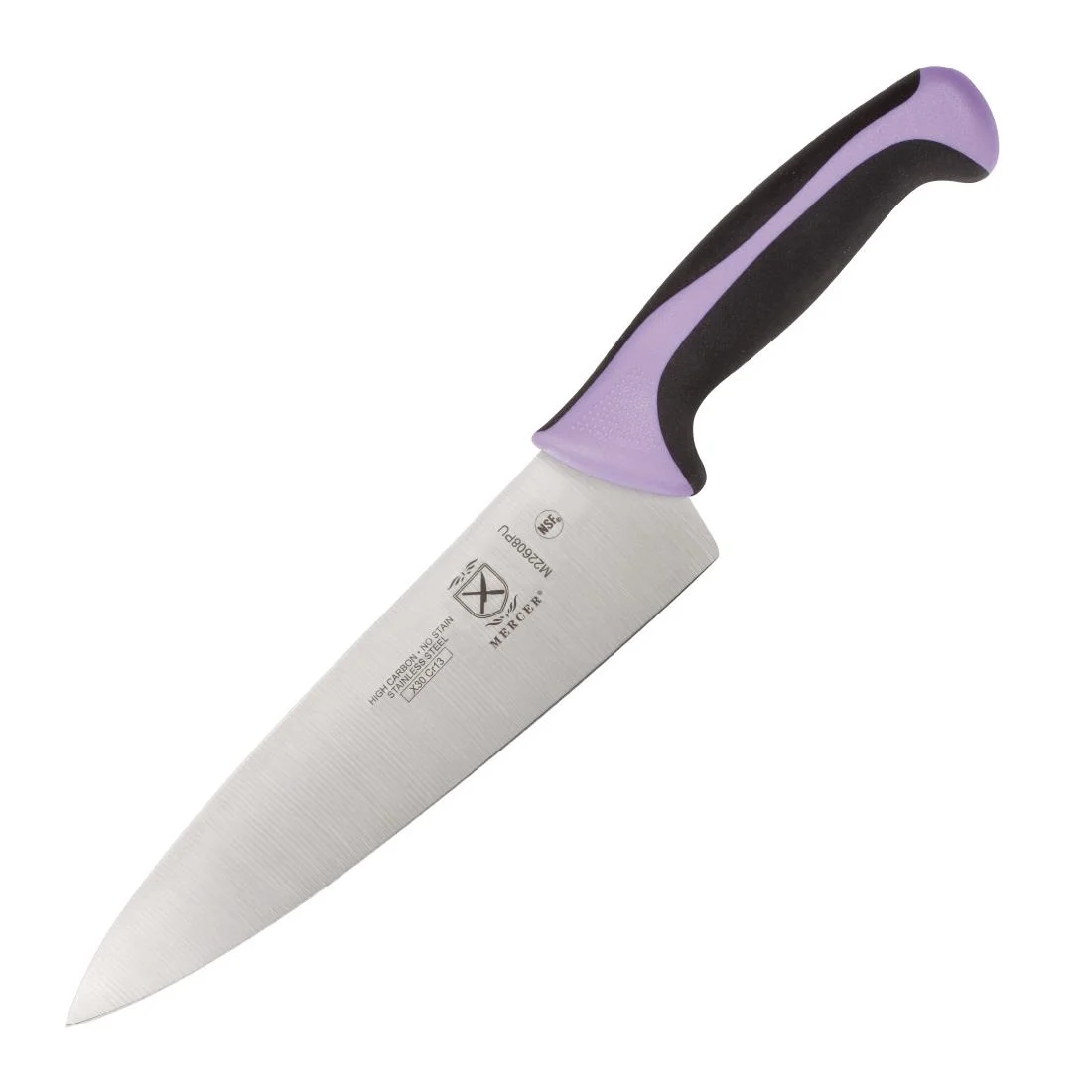 Mercer Millennia Culinary Allergen Safety Chefs Knife Purple 20.3cm - Image 1