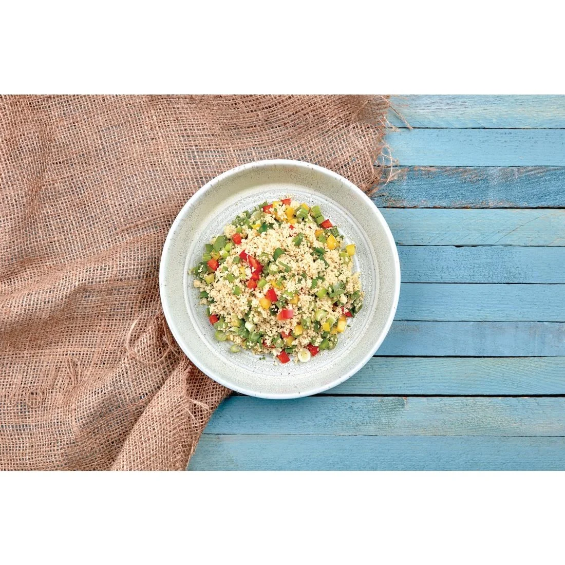 Olympia Cavolo Flat Round Bowls Spring Green 220mm (4 Pack) - Image 6