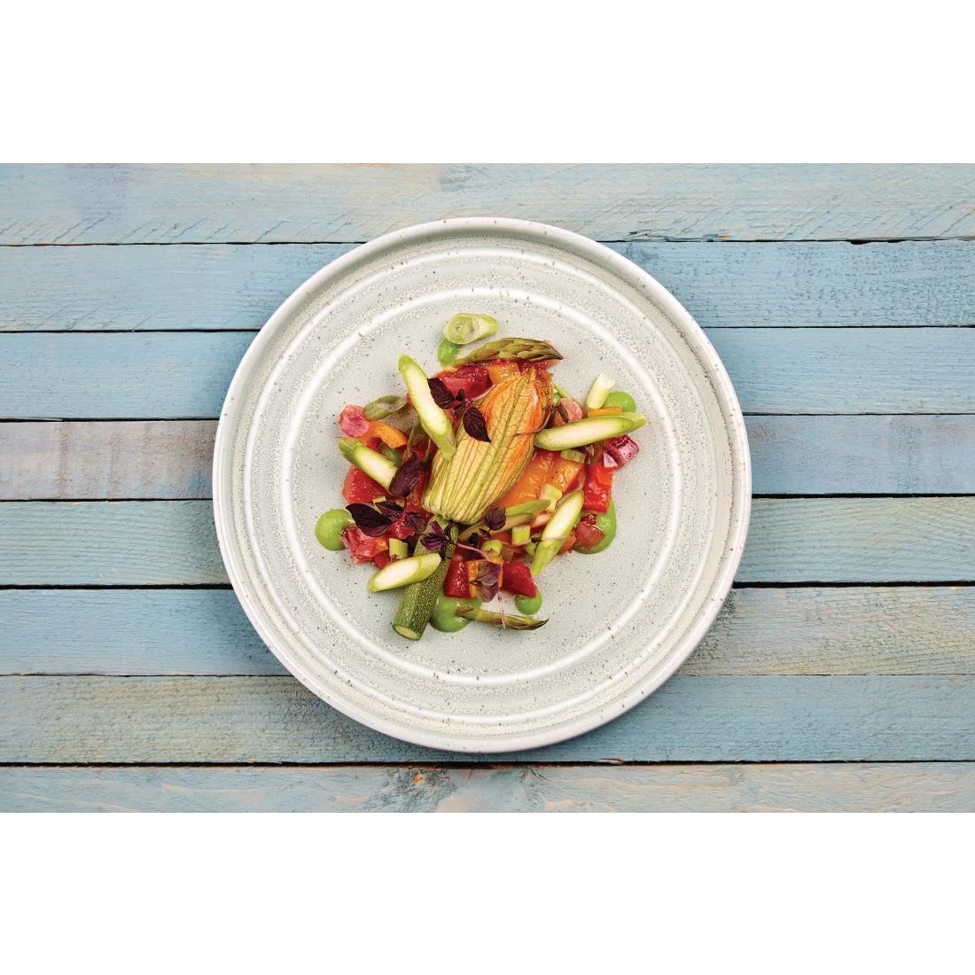 Olympia Cavolo Flat Round Plates Spring Green 220mm (6 Pack) - Image 7