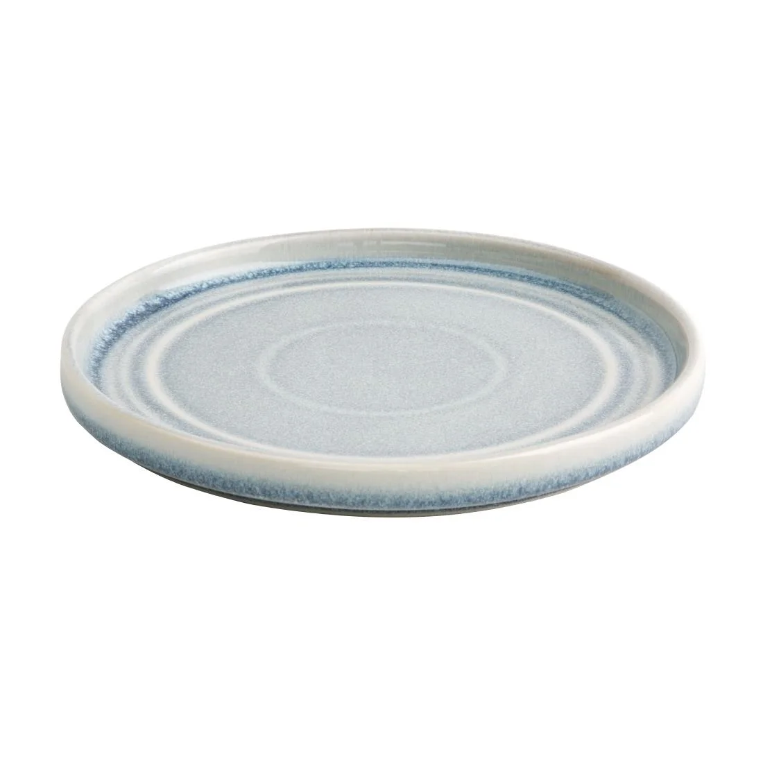Olympia Cavolo Flat Round Plates Ice Blue 180mm (6 Pack) - Image 2
