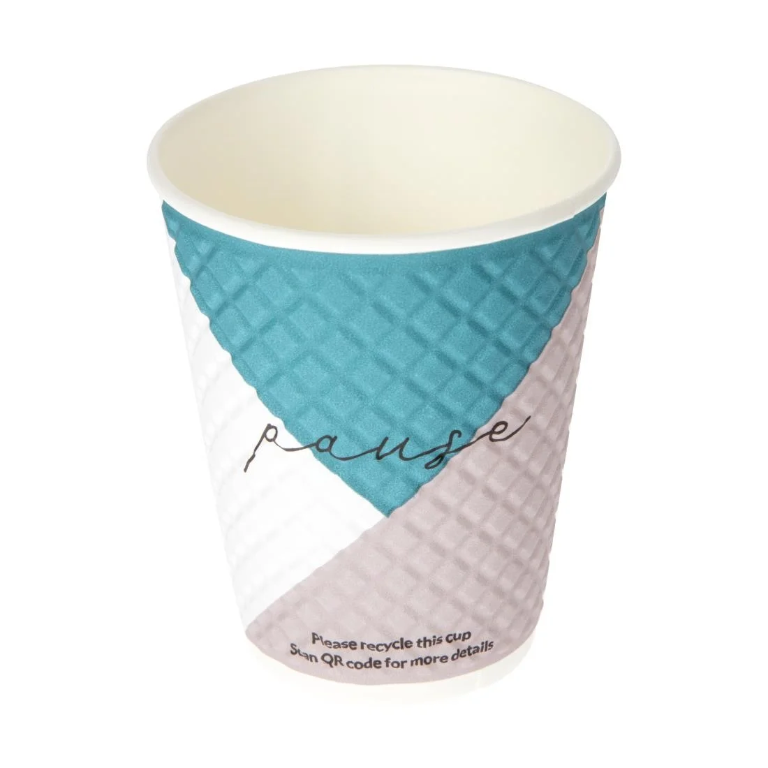 Huhtamaki Pause Disposable Coffee Cups Double Wall 340ml / 12oz (Pack of 740) - Image 1