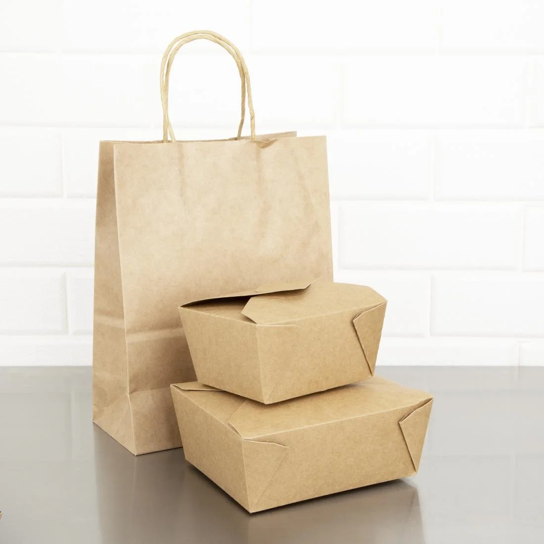 Fiesta Compostable Paperboard Food Cartons 1200ml / 42oz (Pack of 200) - Image 6