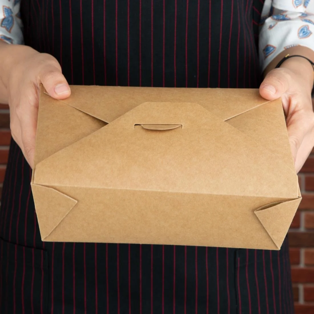Fiesta Compostable Paperboard Food Cartons 1800ml / 63oz (Pack of 200) - Image 5