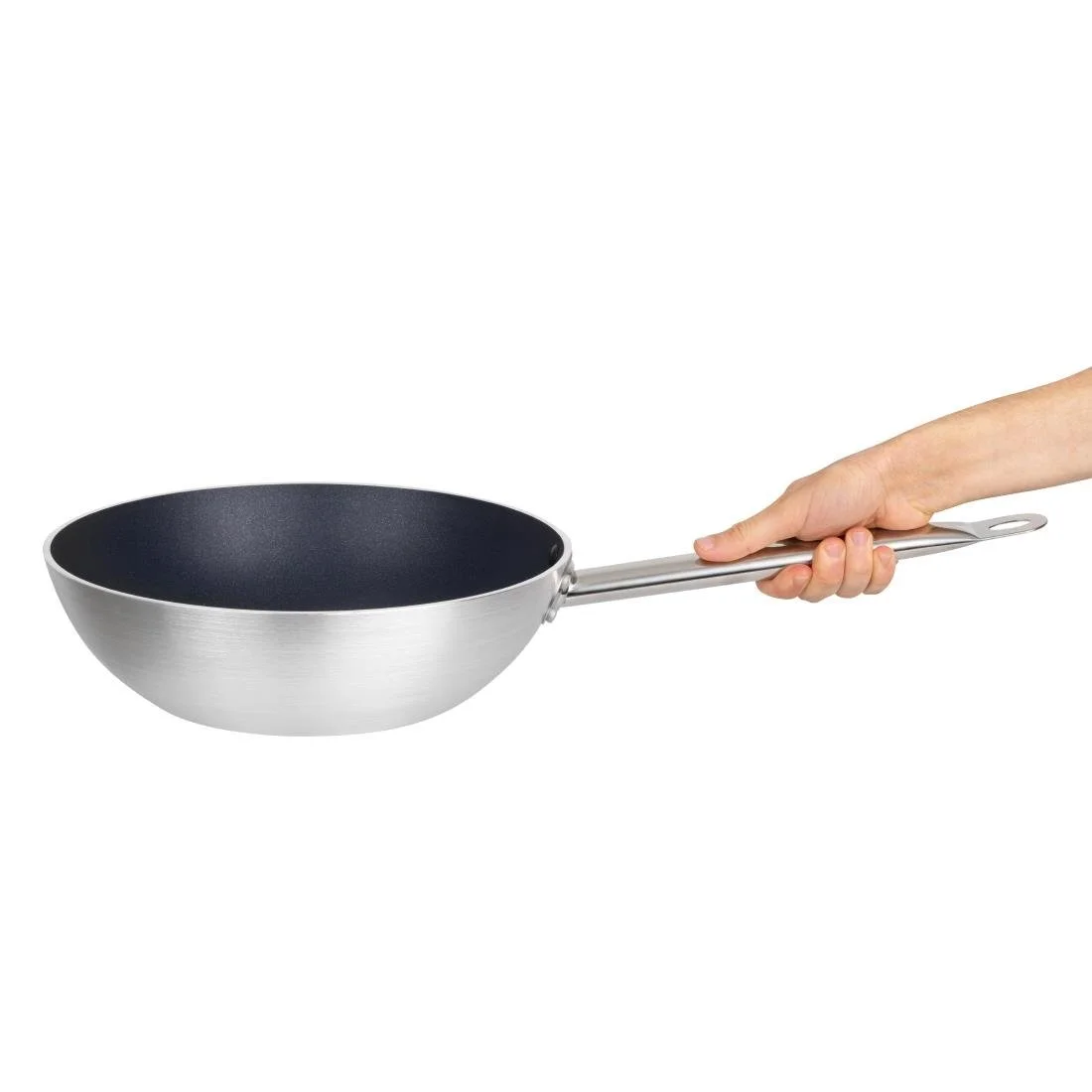 Vogue Non-stick Teflon Aluminium Platinum Plus Wok 30cm - Image 6