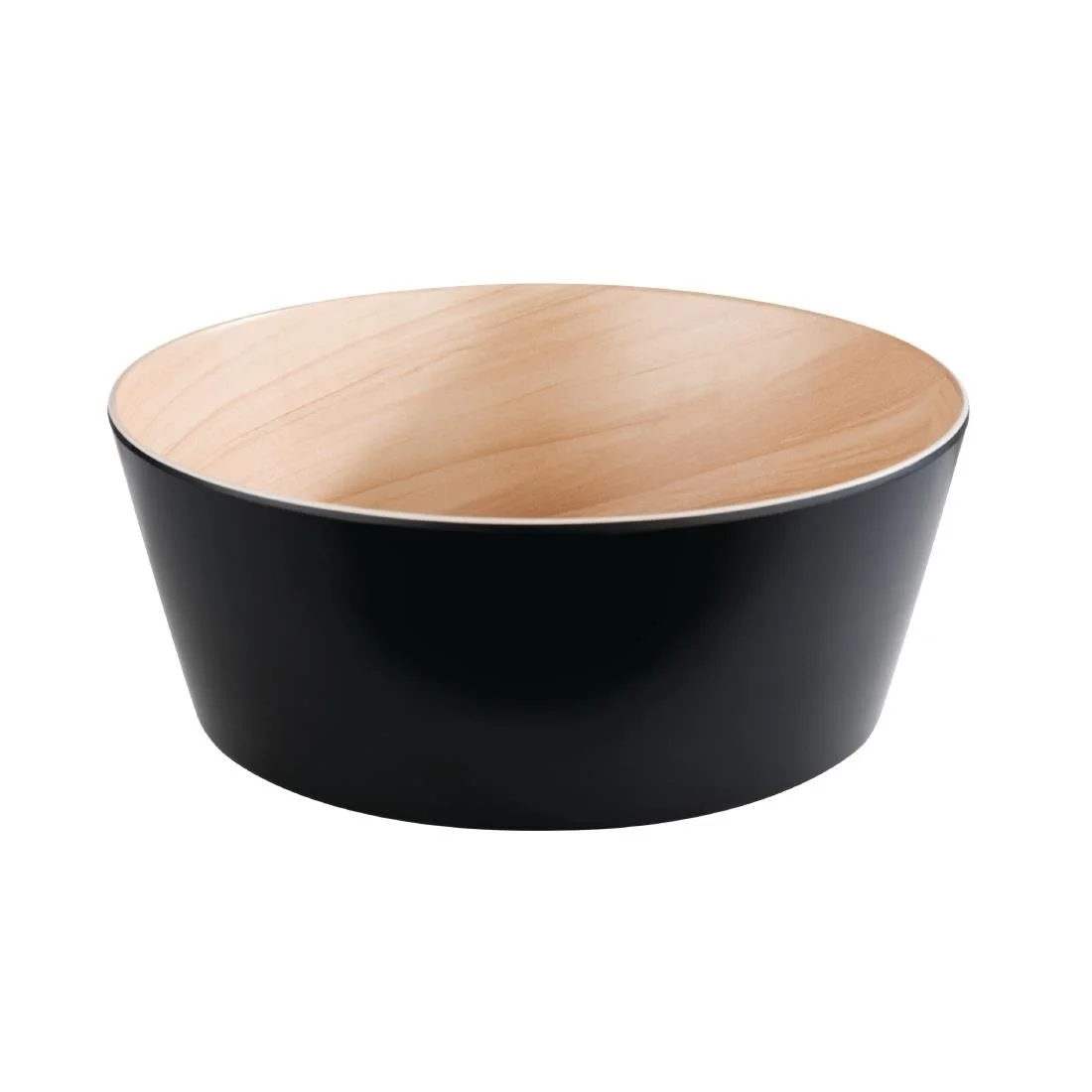APS Frida Bowl Wood & Black 265(Ø)mm 3.4Ltr - Image 1