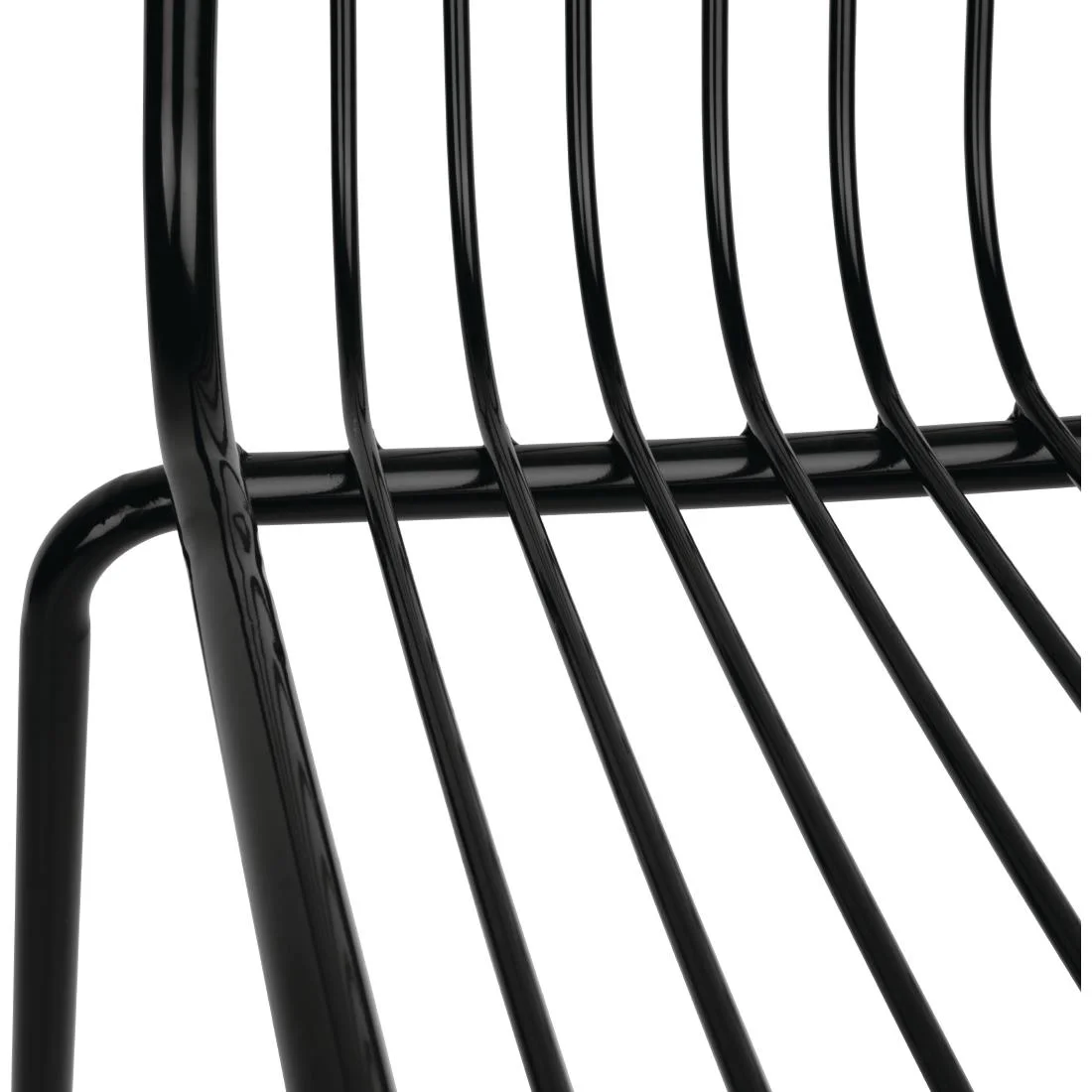 Bolero Steel Wire High Stools Black (Pack of 4) - Image 4