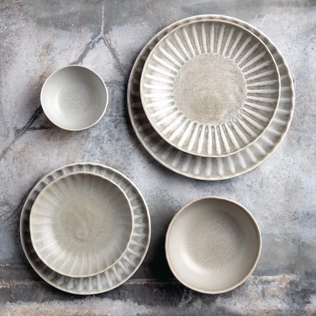 Olympia Corallite Deep Bowls Concrete Grey 150mm (6 Pack) - Image 3