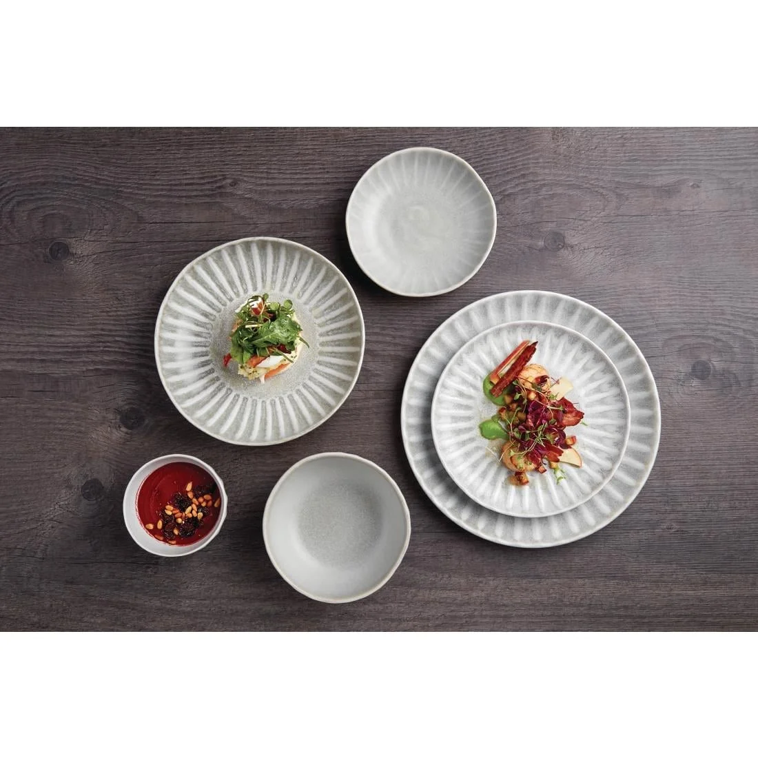 Olympia Corallite Deep Bowls Concrete Grey 150mm (6 Pack) - Image 4