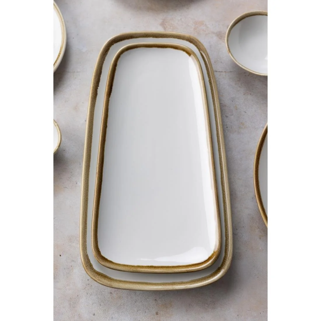 Olympia Kiln Platter Chalk 335mm (4 Pack) - Image 3