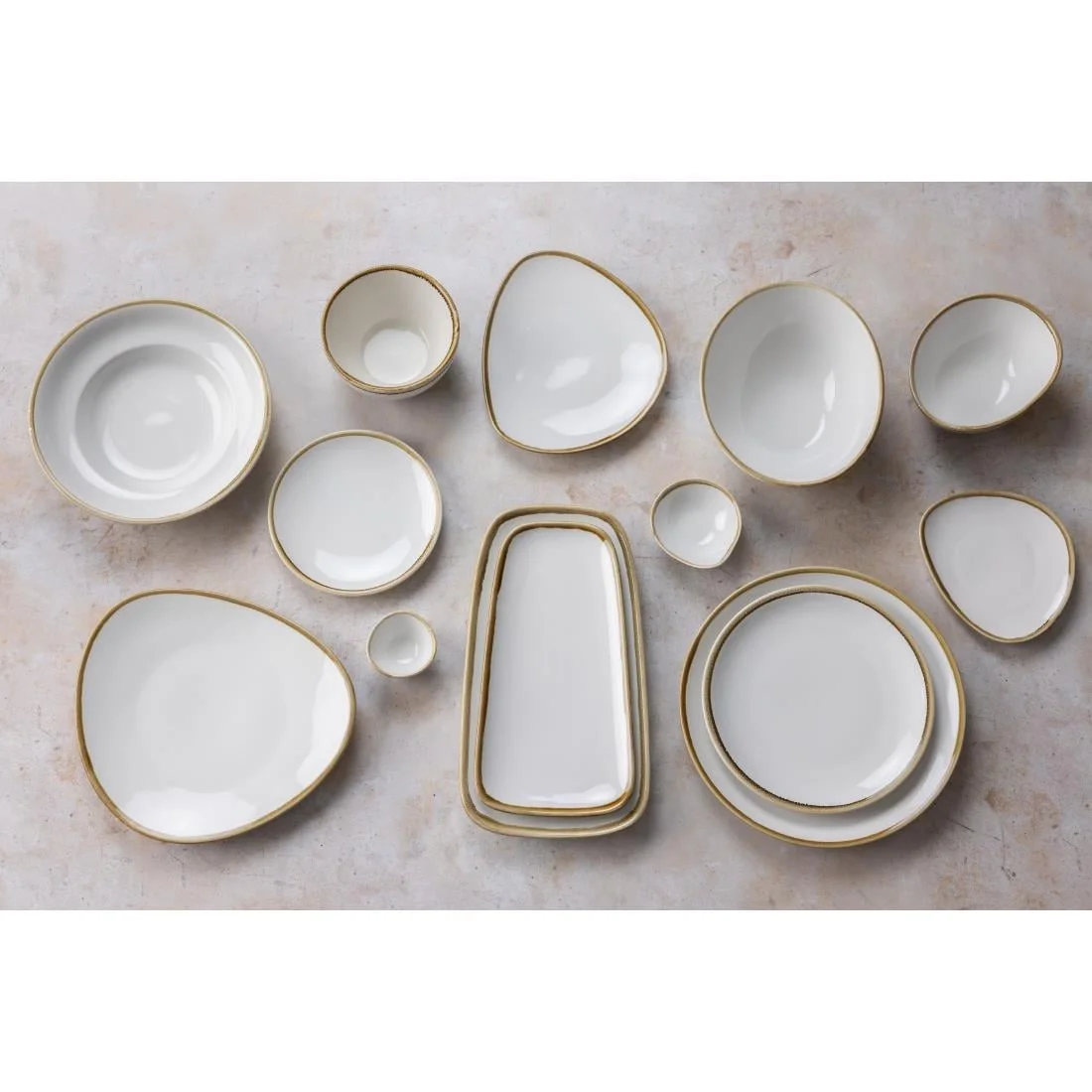 Olympia Kiln Round Coupe Plates Chalk 180mm (6 Pack) - Image 2