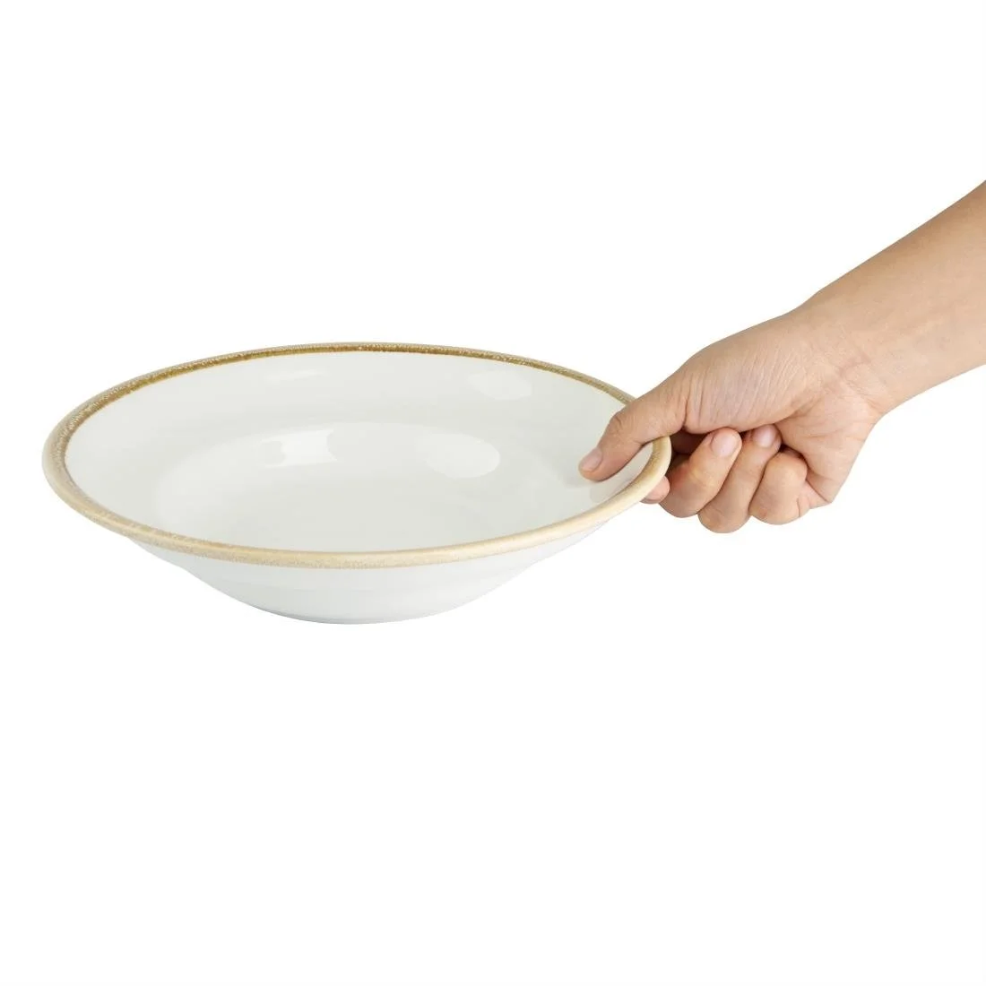 Olympia Kiln Pasta Bowls Chalk 250mm 340ml (4 Pack) - Image 3