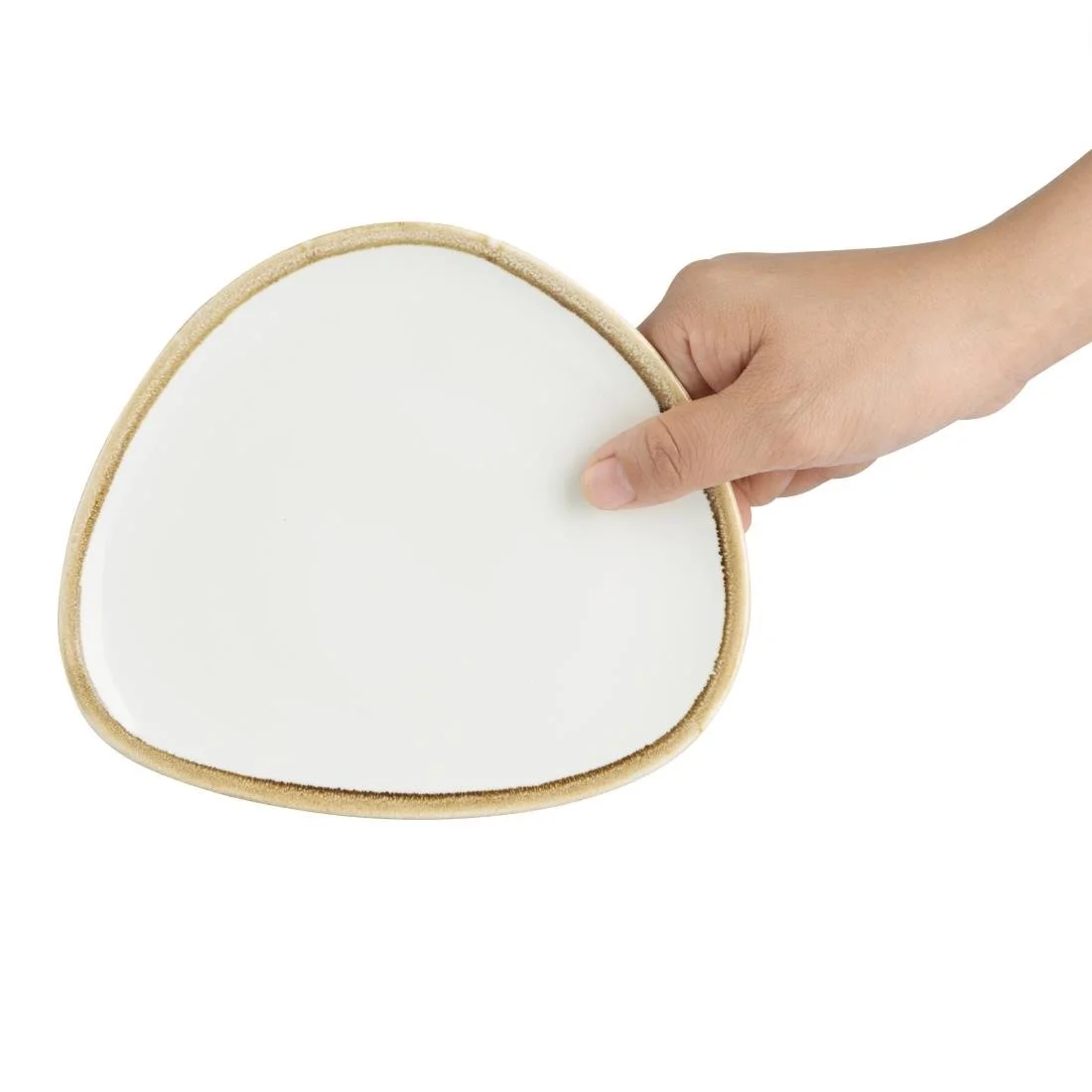 Olympia Kiln Triangular Plates Chalk 165mm (6 Pack) - Image 4