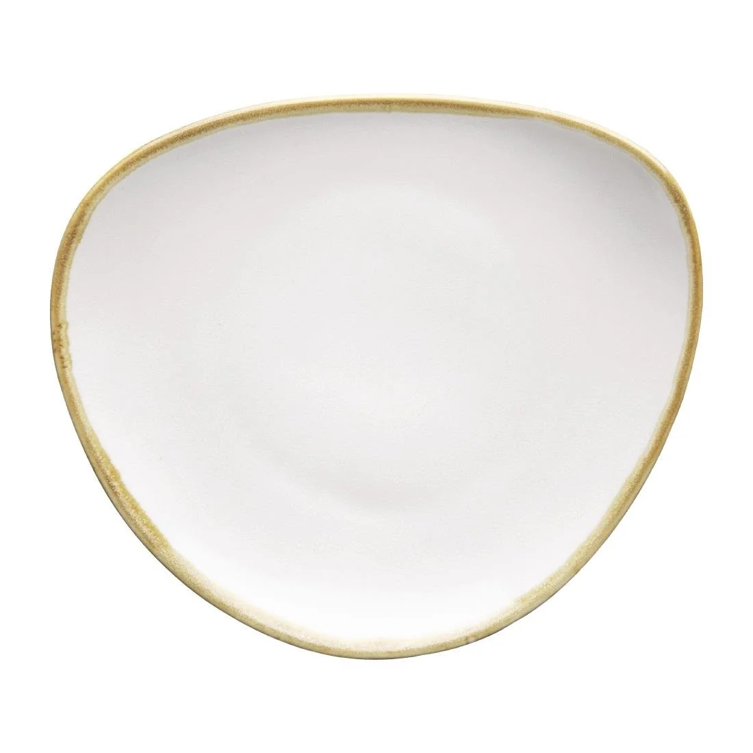 Olympia Kiln Triangular Plates Chalk 165mm (6 Pack) - Image 1