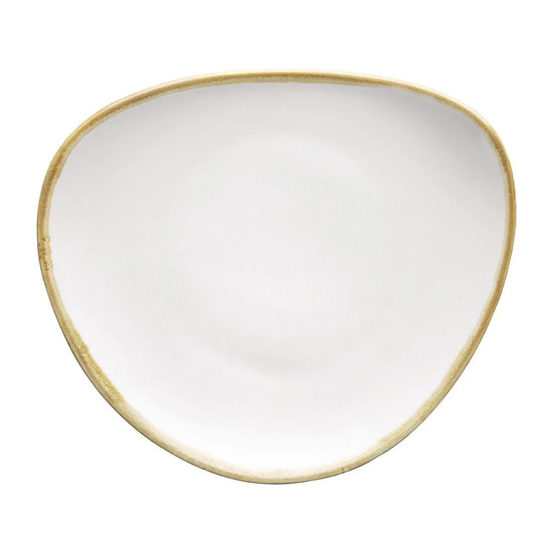 Olympia Kiln Triangular Plates Chalk 165mm (6 Pack)