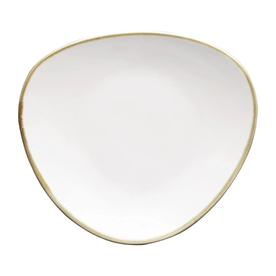 Olympia Kiln Triangular Plates Chalk 280mm (4 Pack)