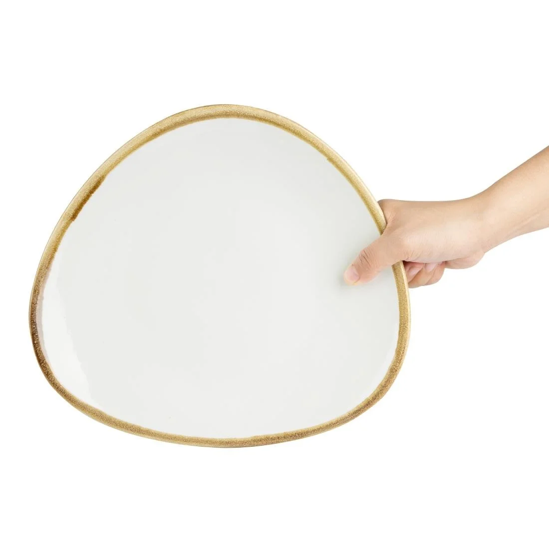 Olympia Kiln Triangular Plates Chalk 280mm (4 Pack) - Image 4