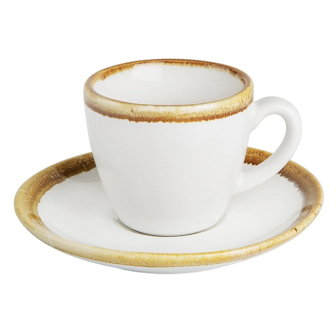 Olympia Kiln Espresso Cups Saucers Chalk 115mm (6 Pack) - Image 3