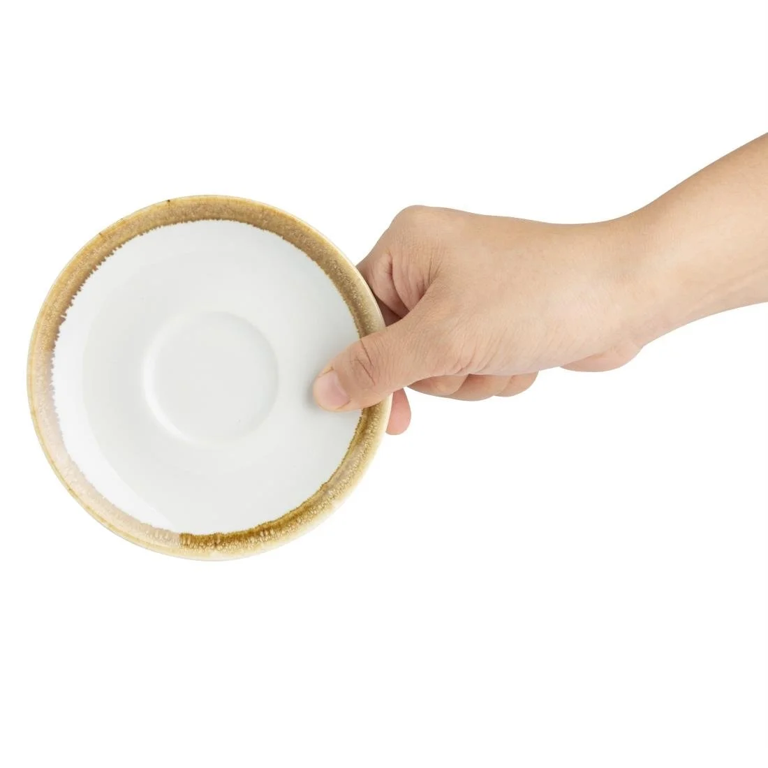 Olympia Kiln Espresso Cups Saucers Chalk 115mm (6 Pack) - Image 4