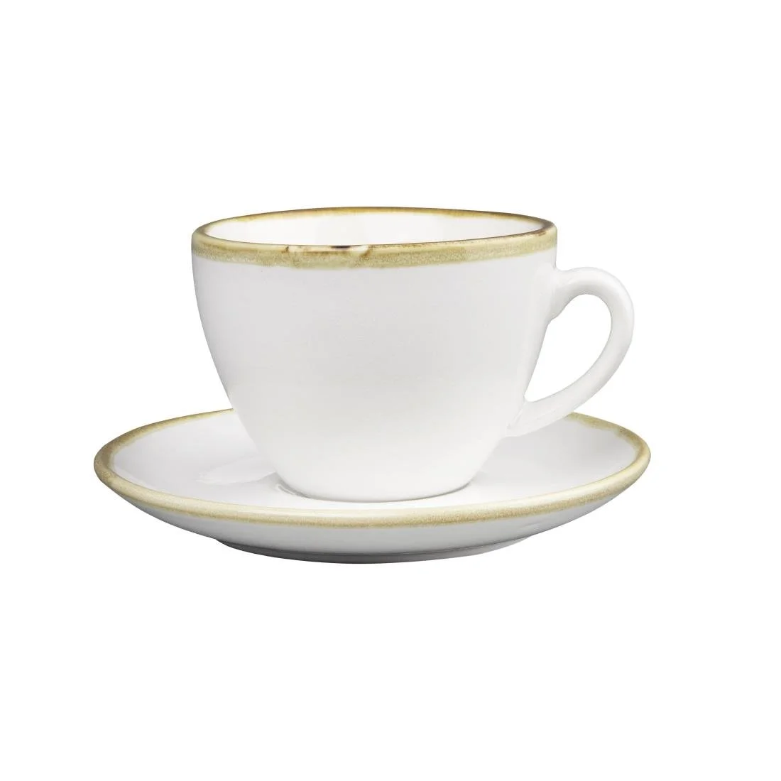Olympia Kiln 230ml Cups Saucers Chalk 140mm (6 Pack) - Image 6