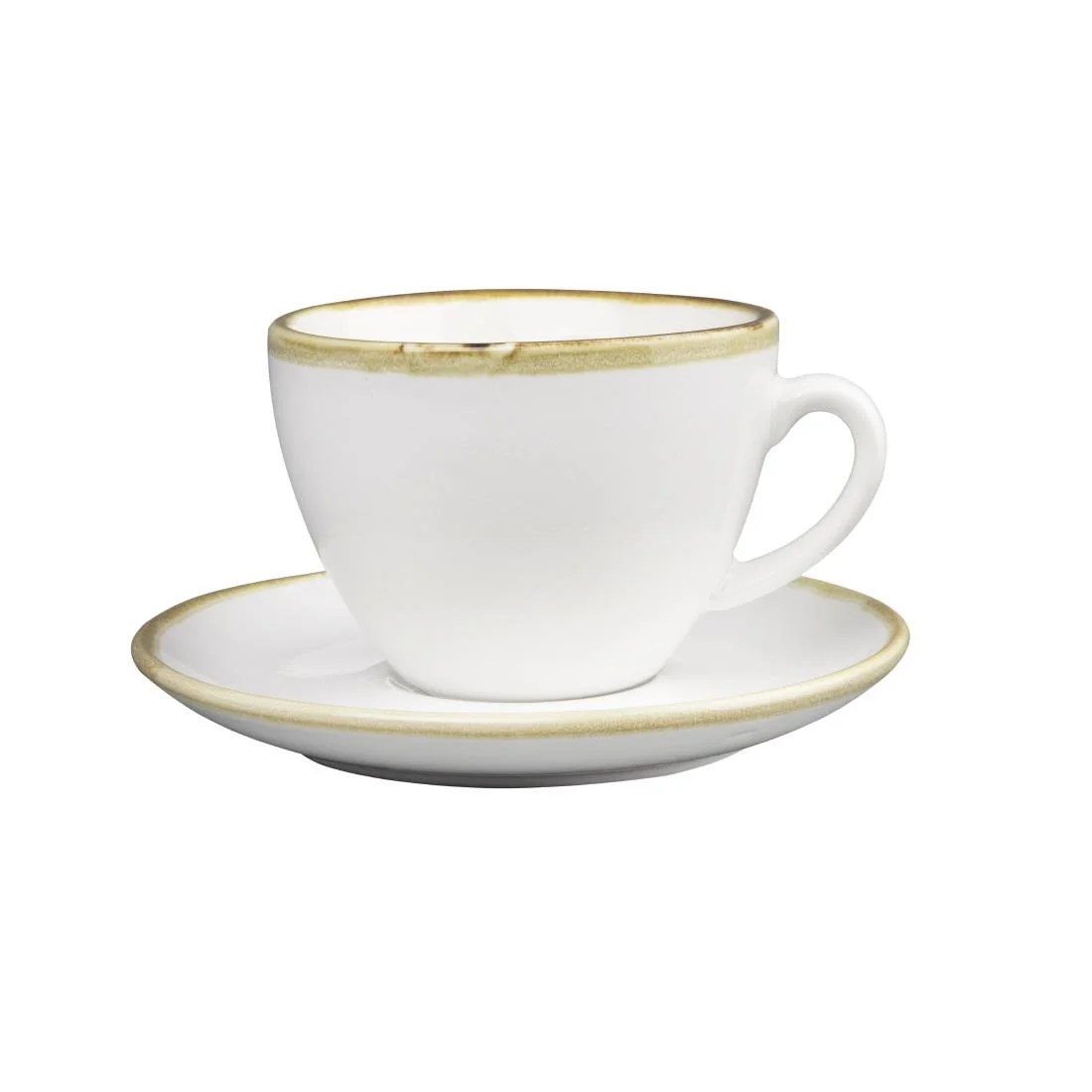 Olympia Kiln 230ml Cups Saucers Chalk 140mm (6 Pack) - Image 6