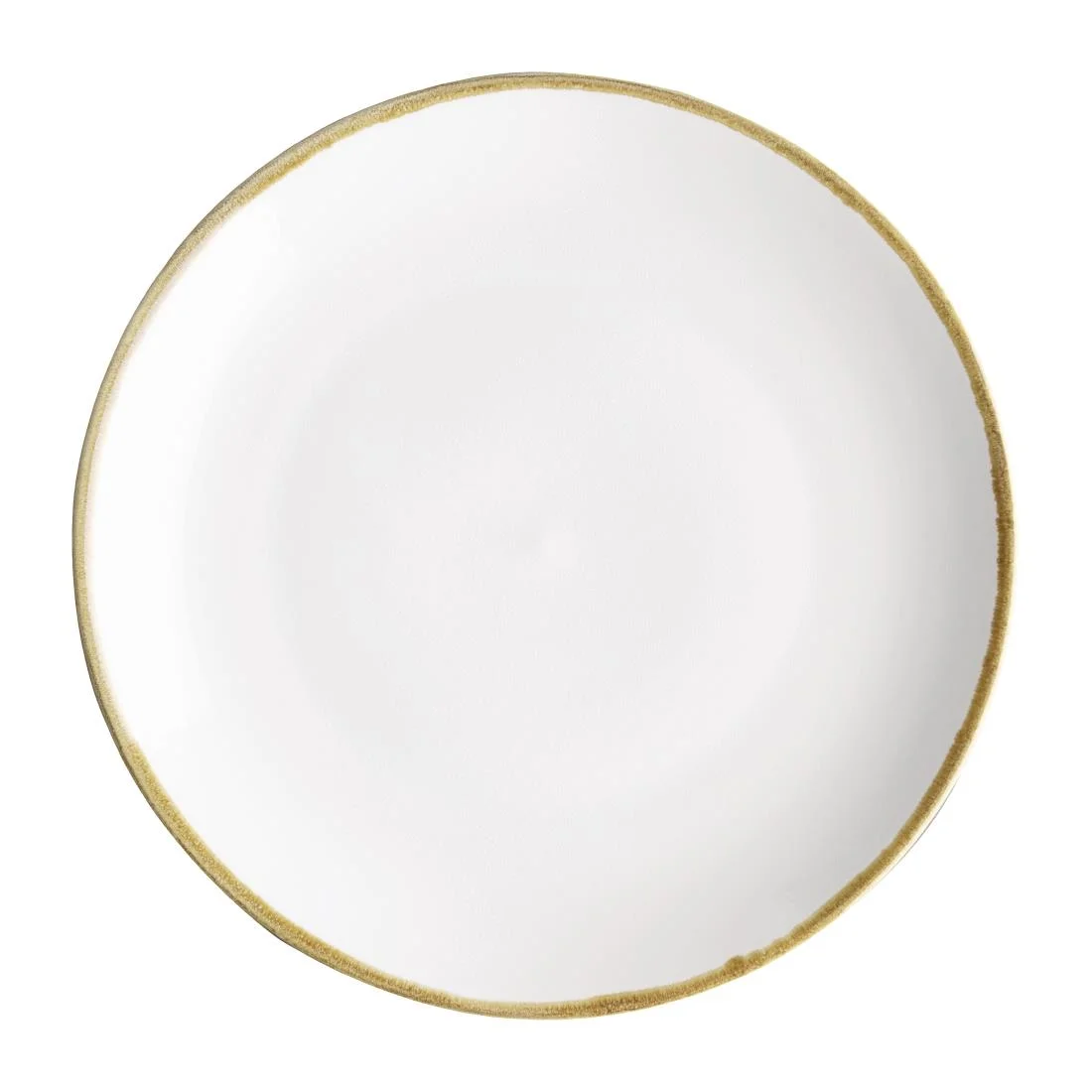 Olympia Kiln Chalk Round Coupe Plates 280mm (4 Pack)