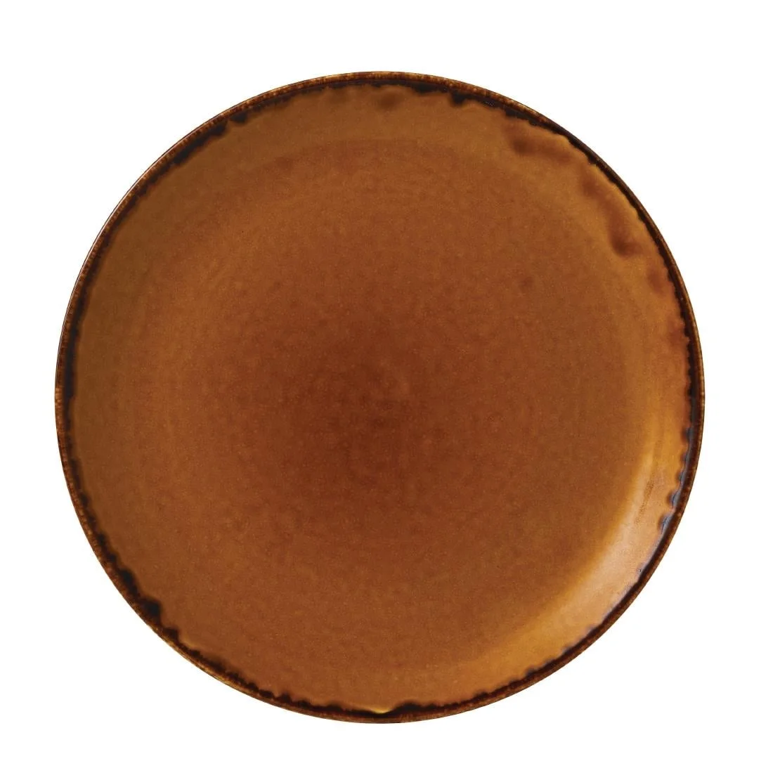 Dudson Harvest Evolve Coupe Plates Brown 165mm (12 Pack)