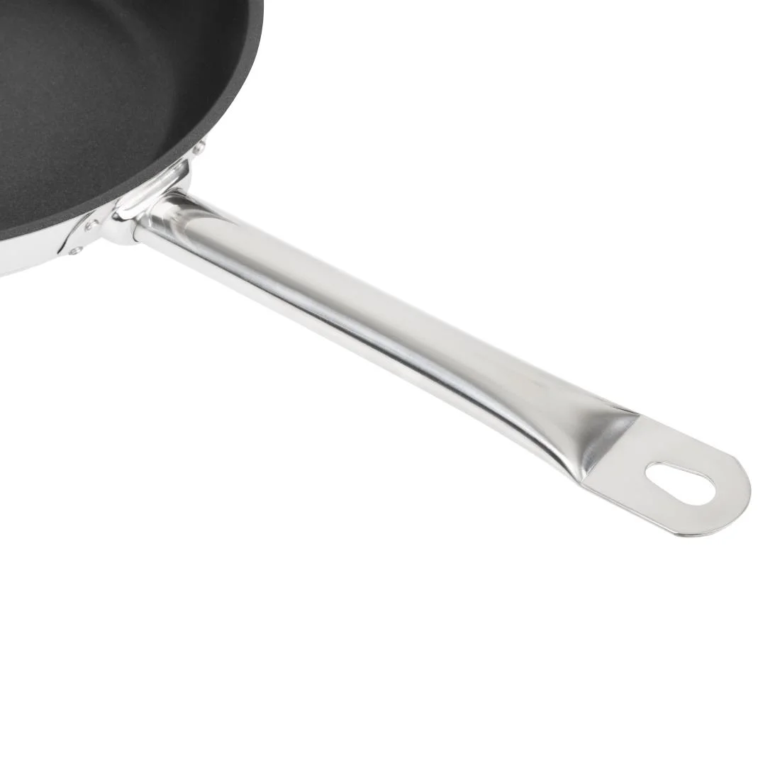 Vogue Stainless Steel Non-Stick Teflon Platinum Plus Frying Pan 24cm - Image 6