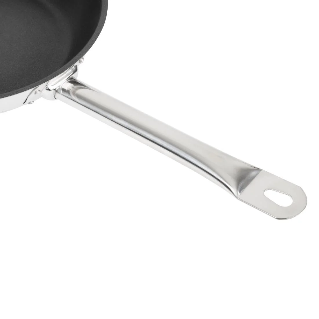 Vogue Stainless Steel Non-Stick Teflon Platinum Plus Frying Pan 24cm - Image 6