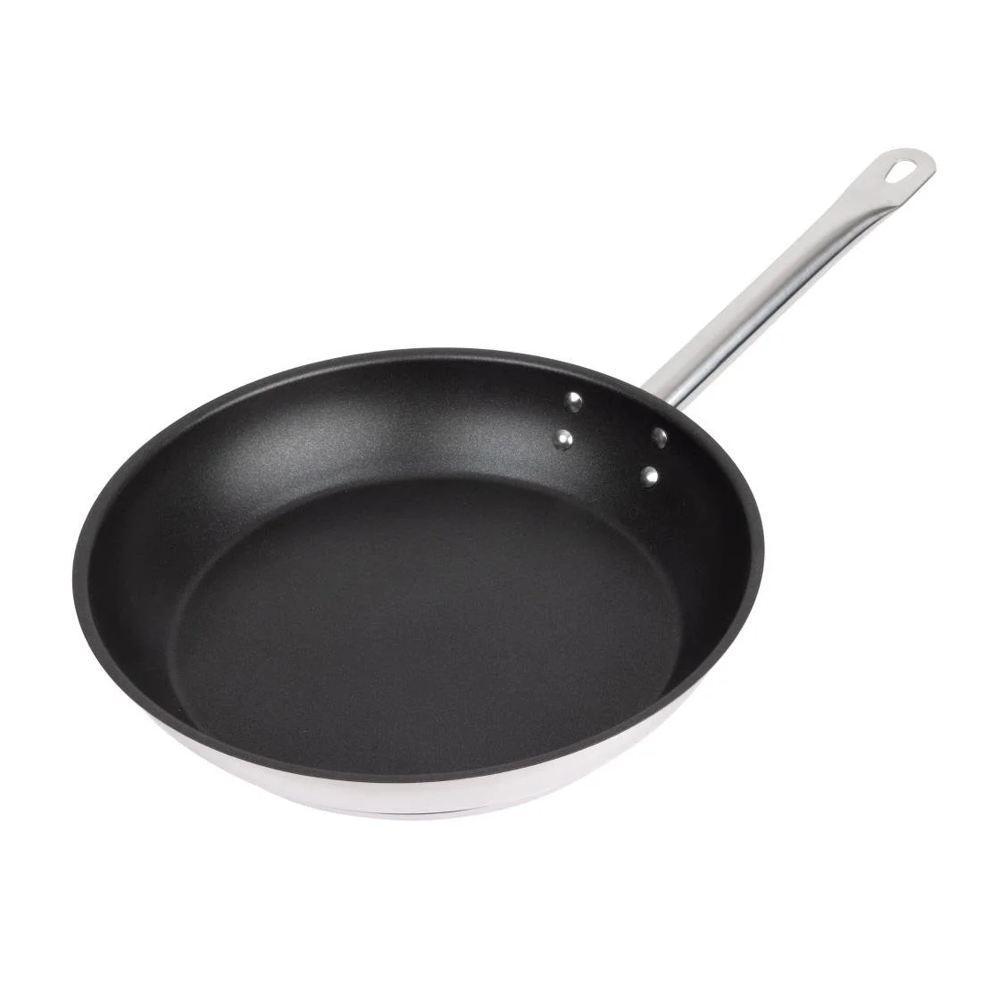 Vogue Stainless Steel Non-Stick Teflon Platinum Plus Frying Pan 28cm
