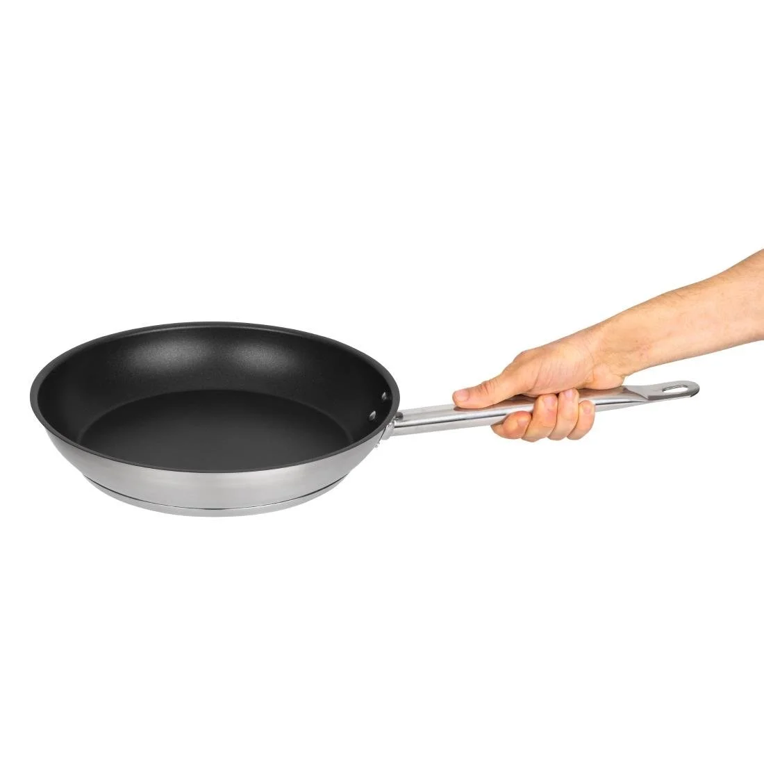 Vogue Stainless Steel Non-Stick Teflon Platinum Plus Frying Pan 28cm - Image 6