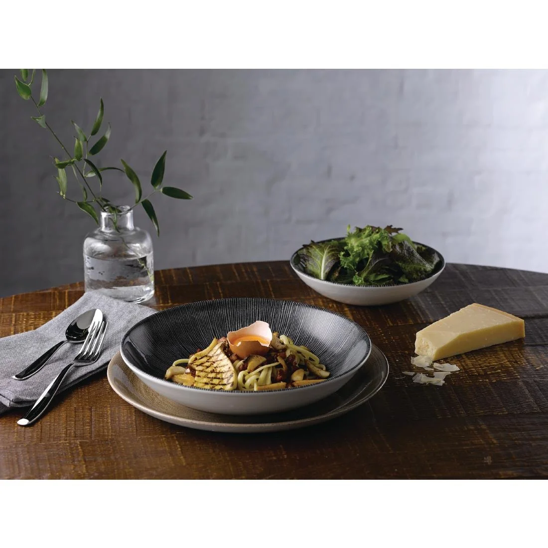Churchill Studio Prints Agano Coupe Bowls Black 248mm (12 Pack) - Image 3