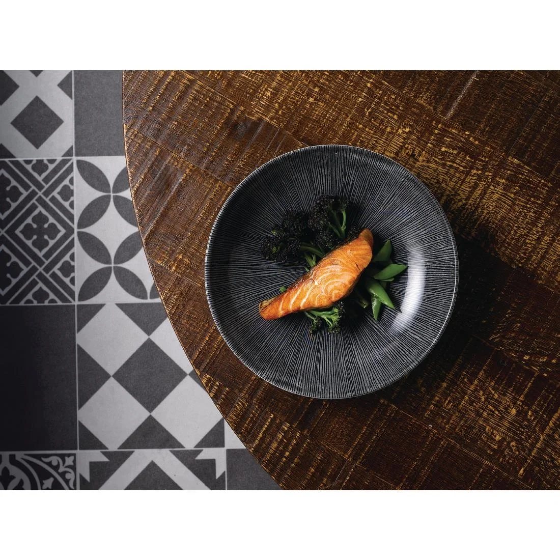 Churchill Studio Prints Agano Coupe Bowls Black 248mm (12 Pack) - Image 3