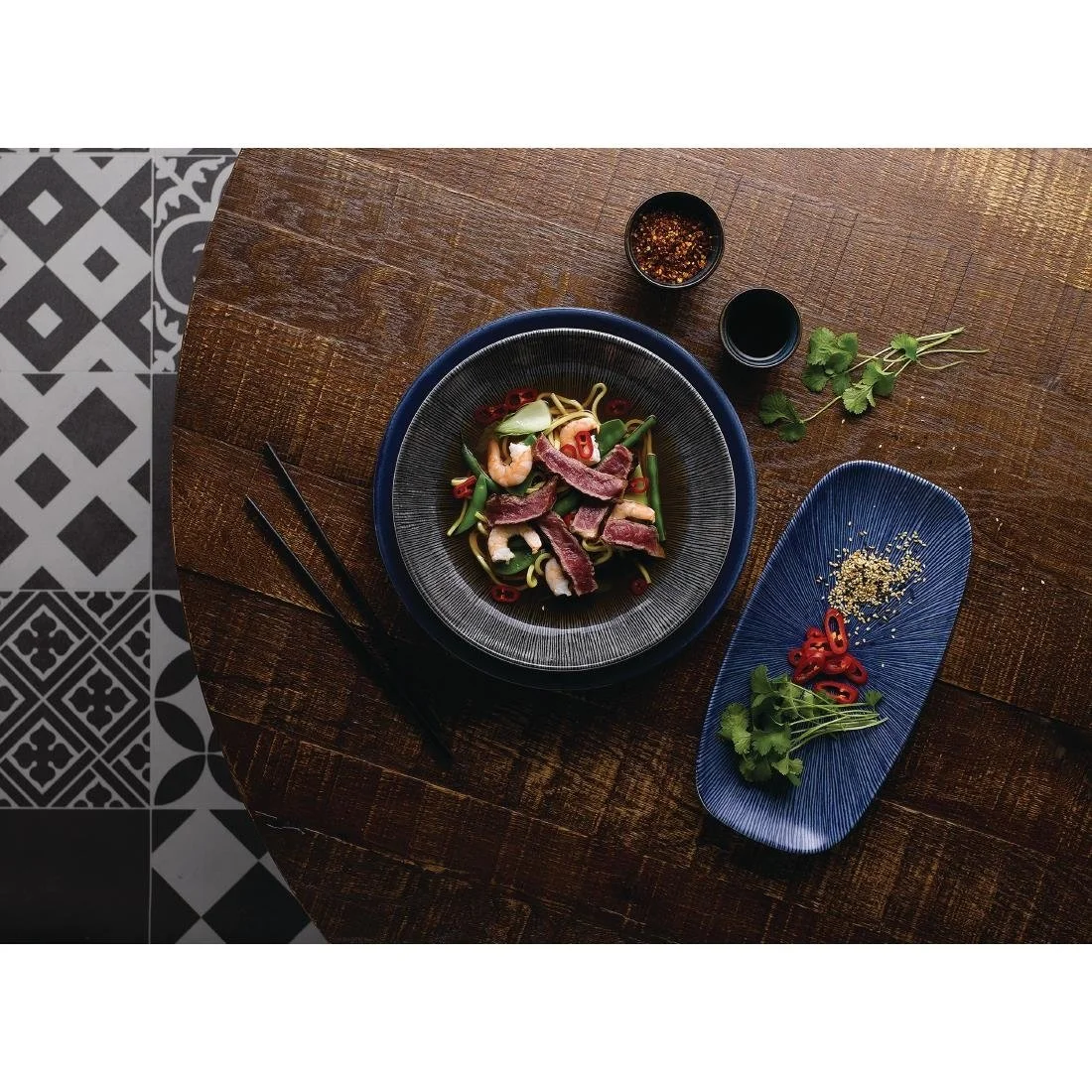 Churchill Studio Prints Agano Coupe Bowls Black 248mm (12 Pack) - Image 5