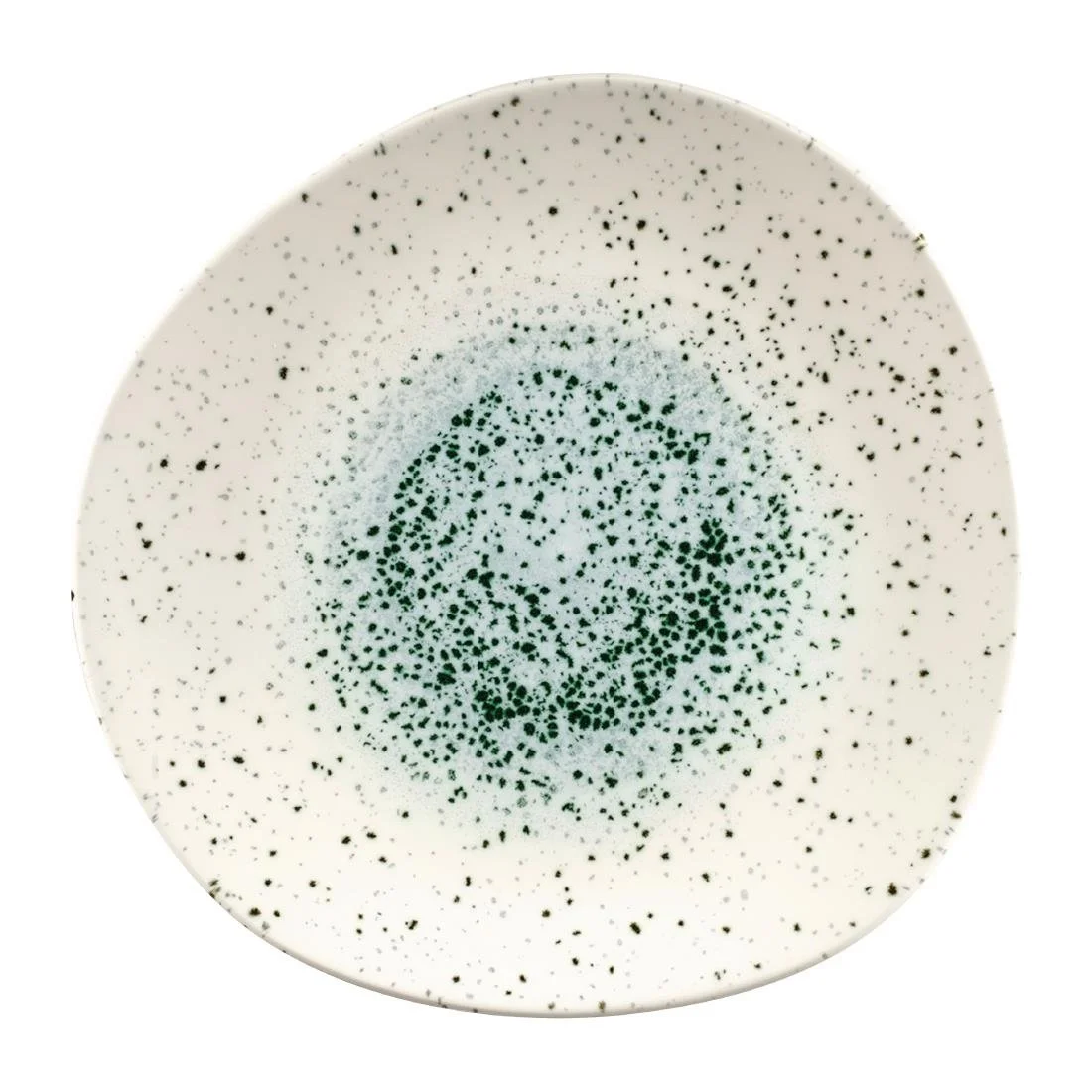 Churchill Studio Prints Mineral Green Centre Organic Round Plates 286mm (12 Pack)