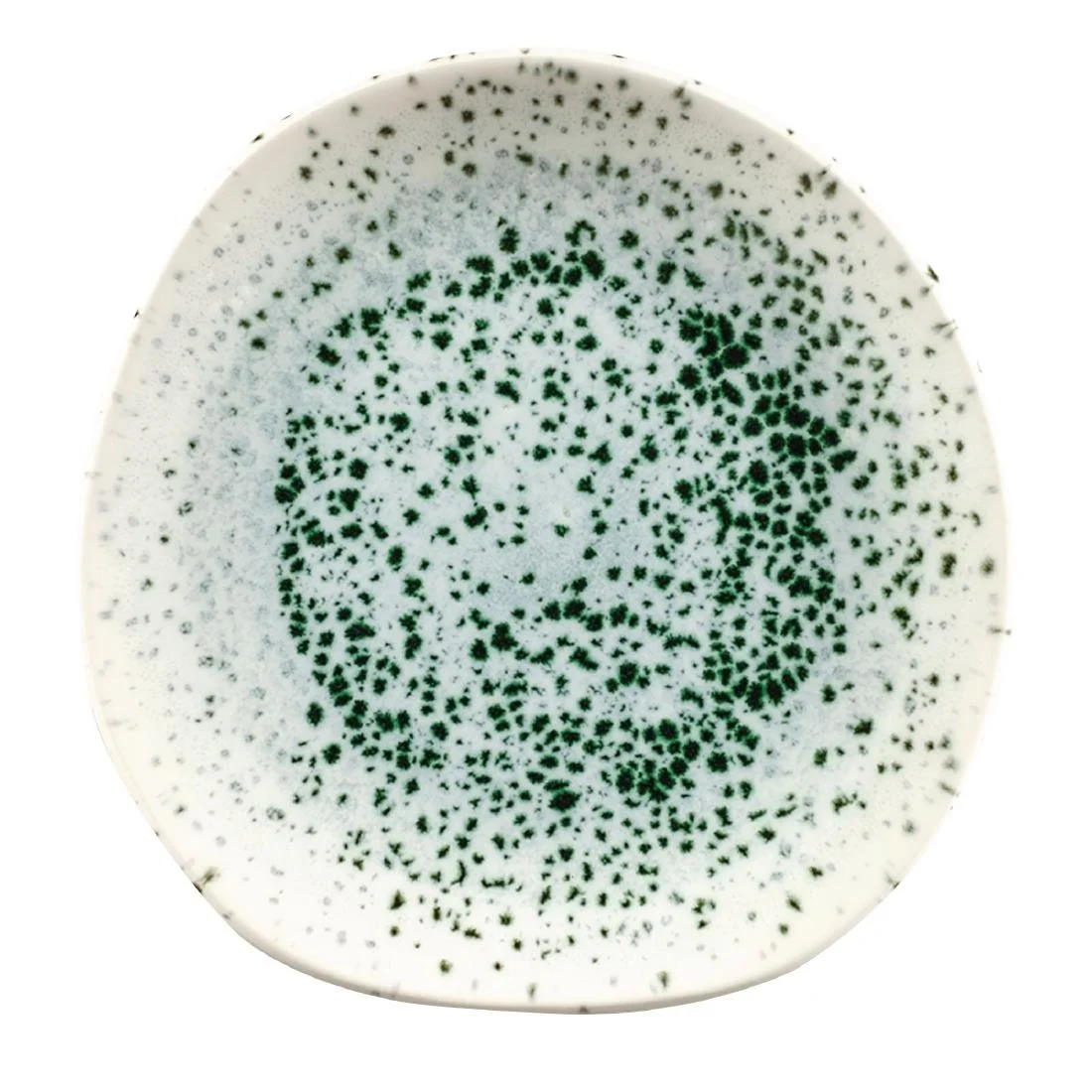 Churchill Studio Prints Mineral Green Centre Print Organic Round Plates 186mm (12 Pack) - Image 1