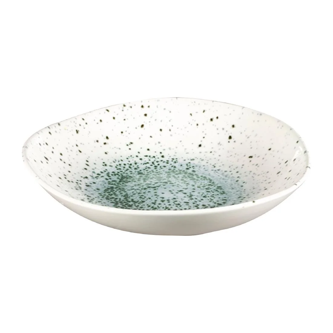 Churchill Studio Prints Mineral Green Centre Organic Round Bowls 253mm (12 Pack) - Image 2