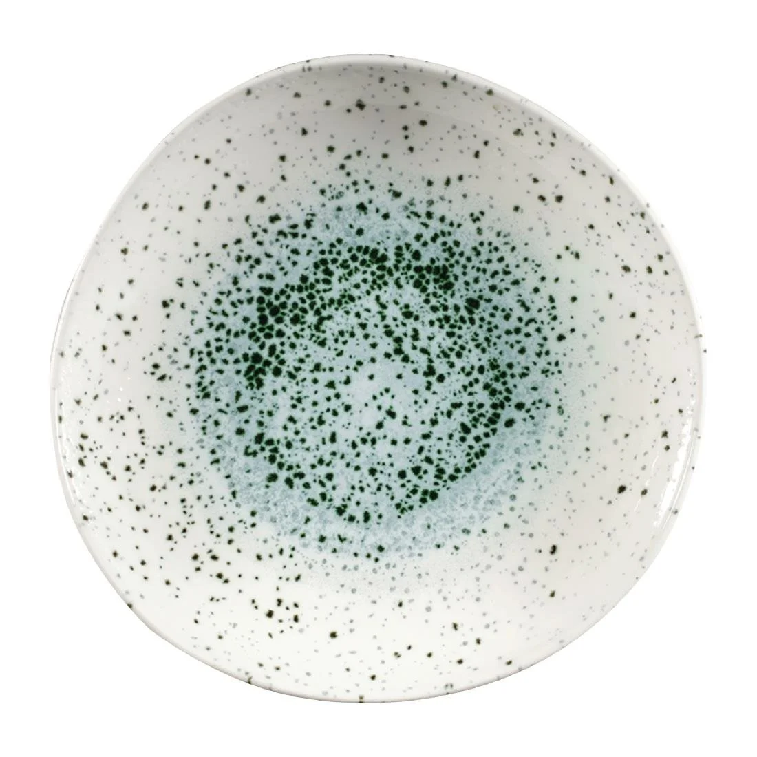 Churchill Studio Prints Mineral Green Centre Organic Round Bowls 253mm (12 Pack) - Image 1