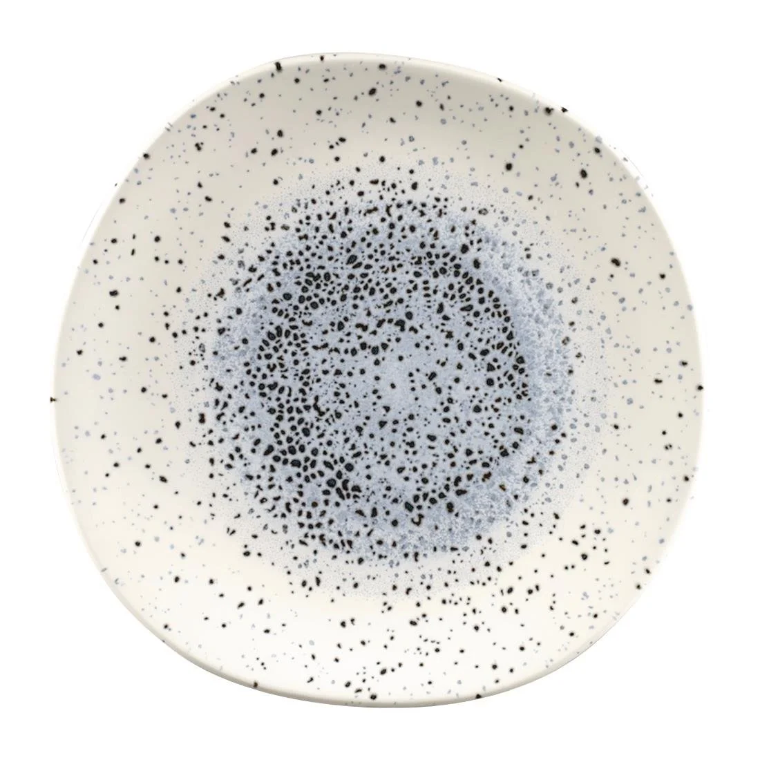 Churchill Studio Prints Mineral Blue Centre Organic Round Plates 286mm (12 Pack) - Image 1