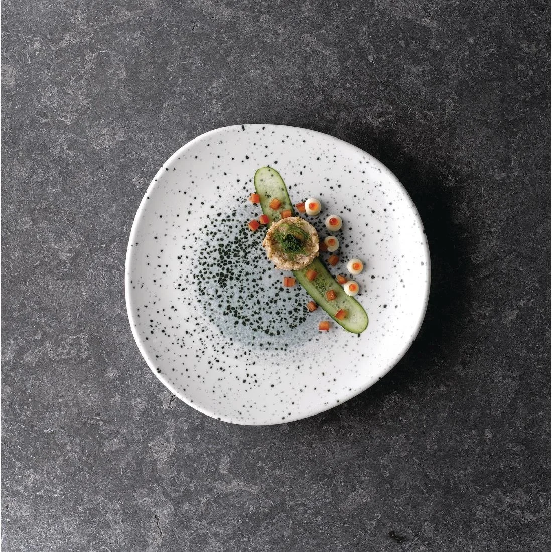 Churchill Studio Prints Mineral Blue Centre Organic Round Plates 210mm (12 Pack) - Image 3