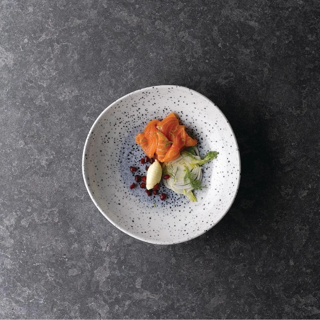 Churchill Studio Prints Mineral Blue Centre Organic Round Bowls 253mm 1.1Ltr (12 Pack) - Image 3