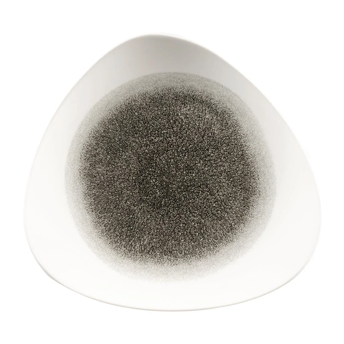 Churchill Studio Prints Raku Triangle Plates Quartz Black 311mm (6 Pack)