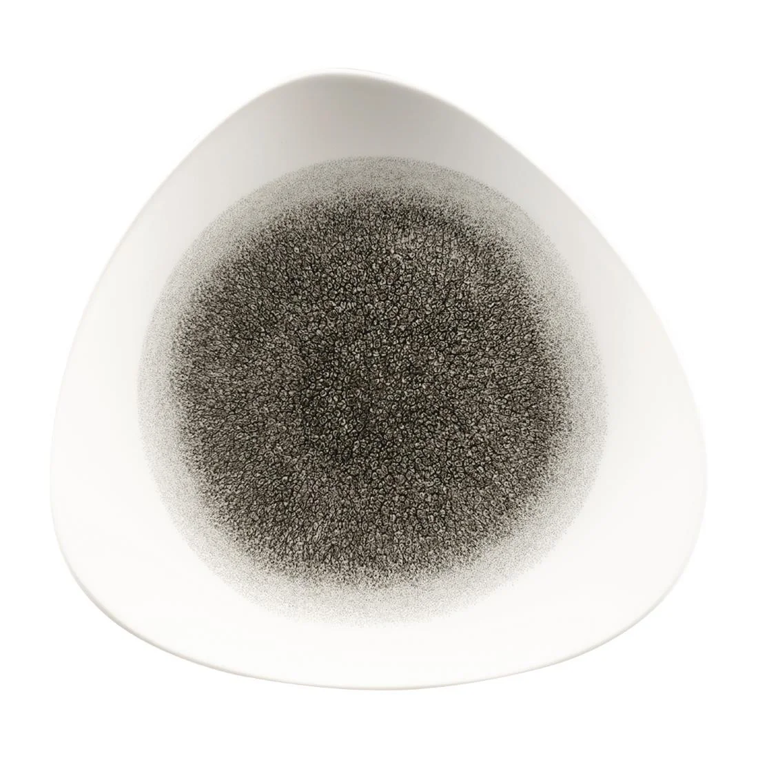 Churchill Studio Prints Raku Triangle Plates Quartz Black 265mm (12 Pack)