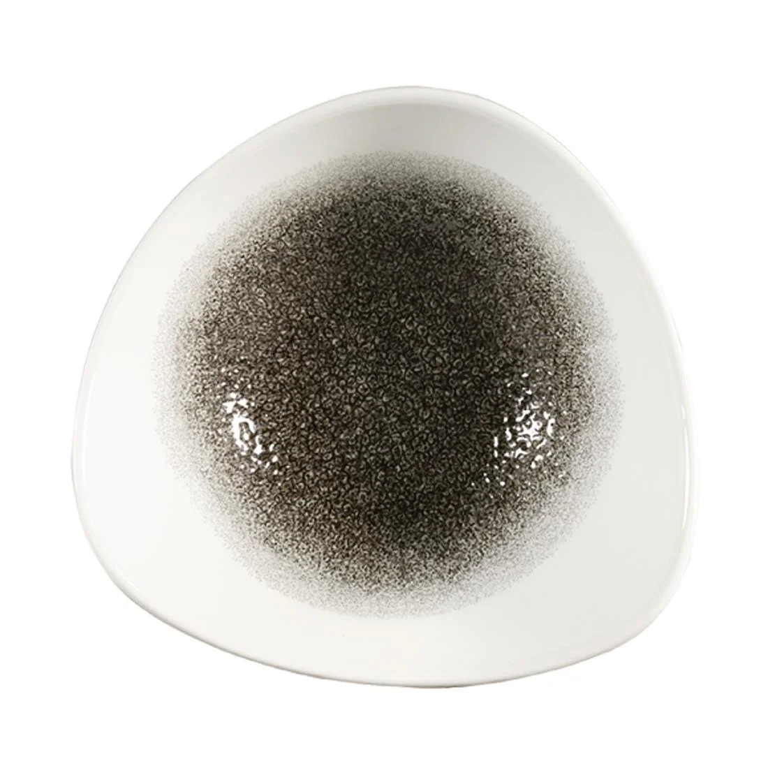 Churchill Studio Prints Raku Triangle Bowls Quartz Black 185mm 370ml (12 Pack)