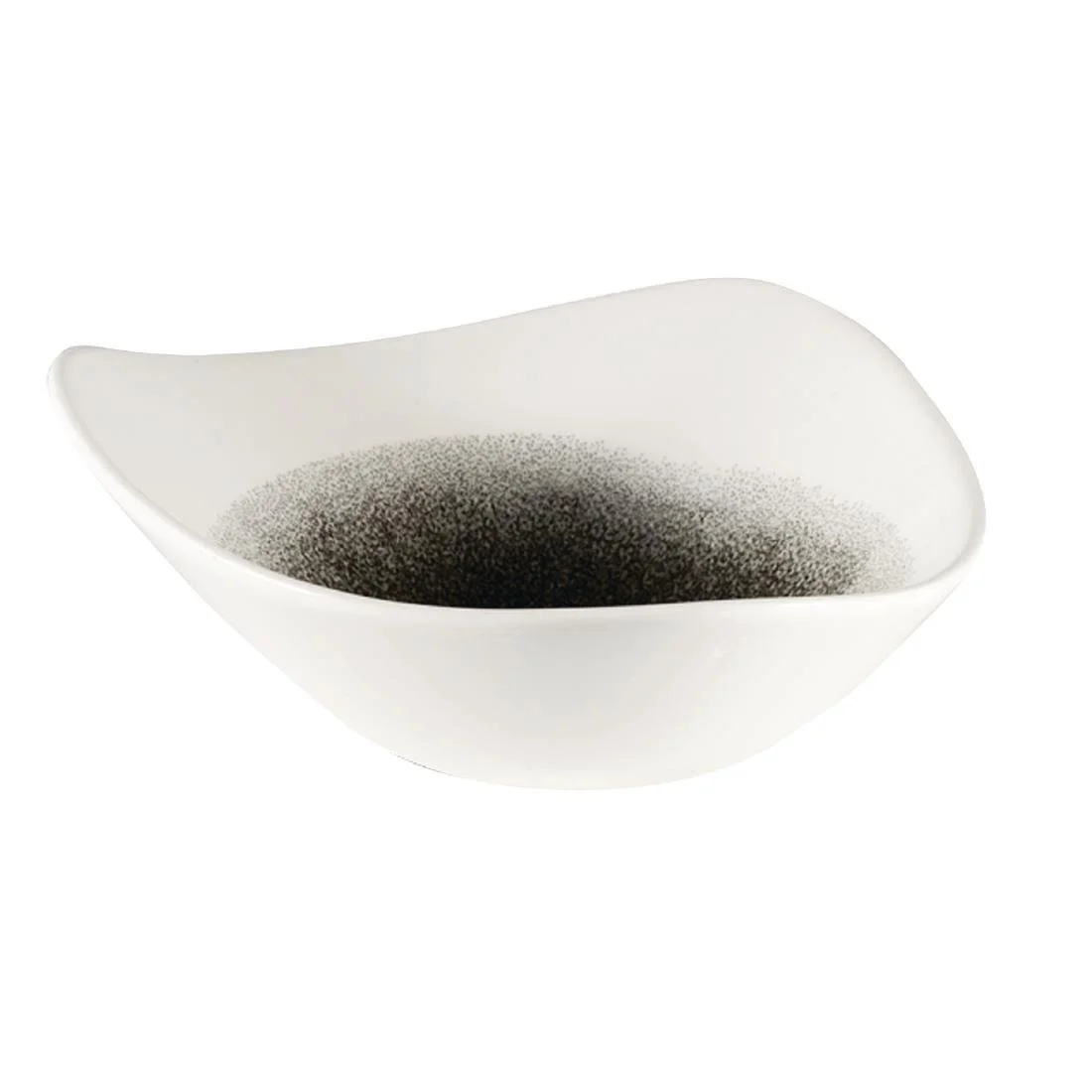 Churchill Studio Prints Raku Triangle Bowls Quartz Black 185mm 370ml (12 Pack) - Image 3