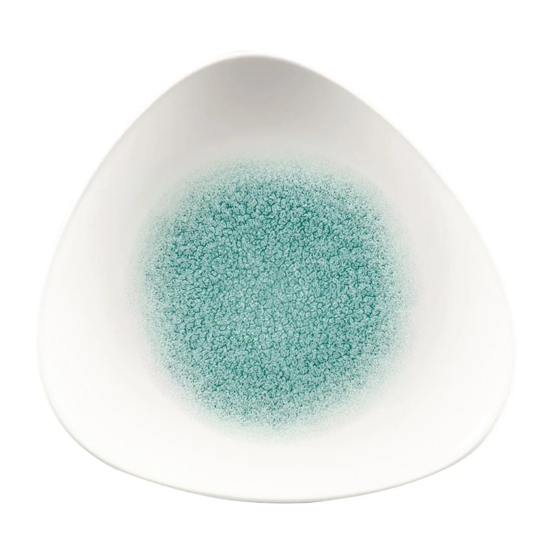 Churchill Studio Prints Raku Triangle Plates Jade Green 229mm (12 Pack)