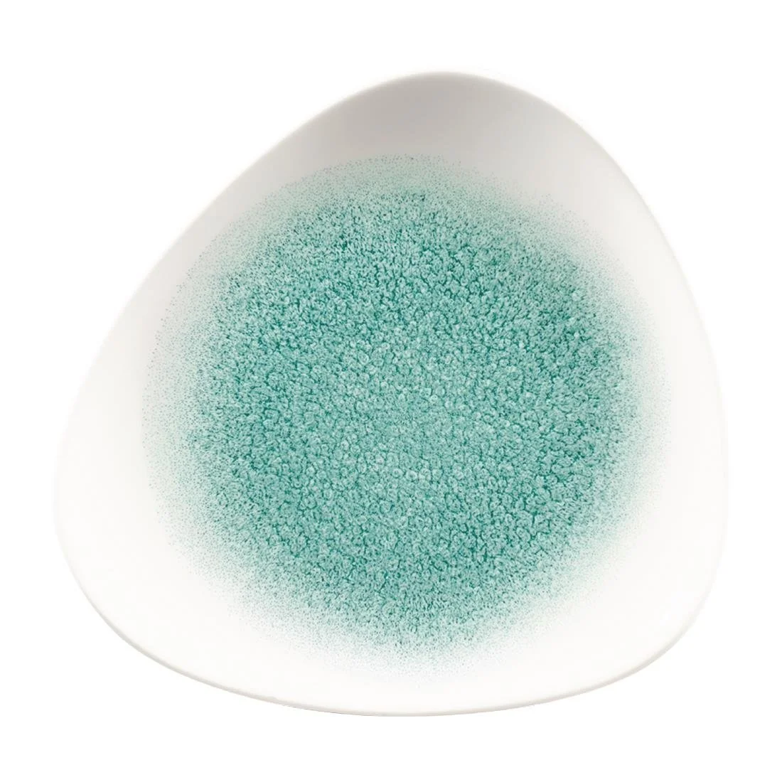 Churchill Studio Prints Raku Triangle Plates Jade Green 192mm (12 Pack) - Image 1