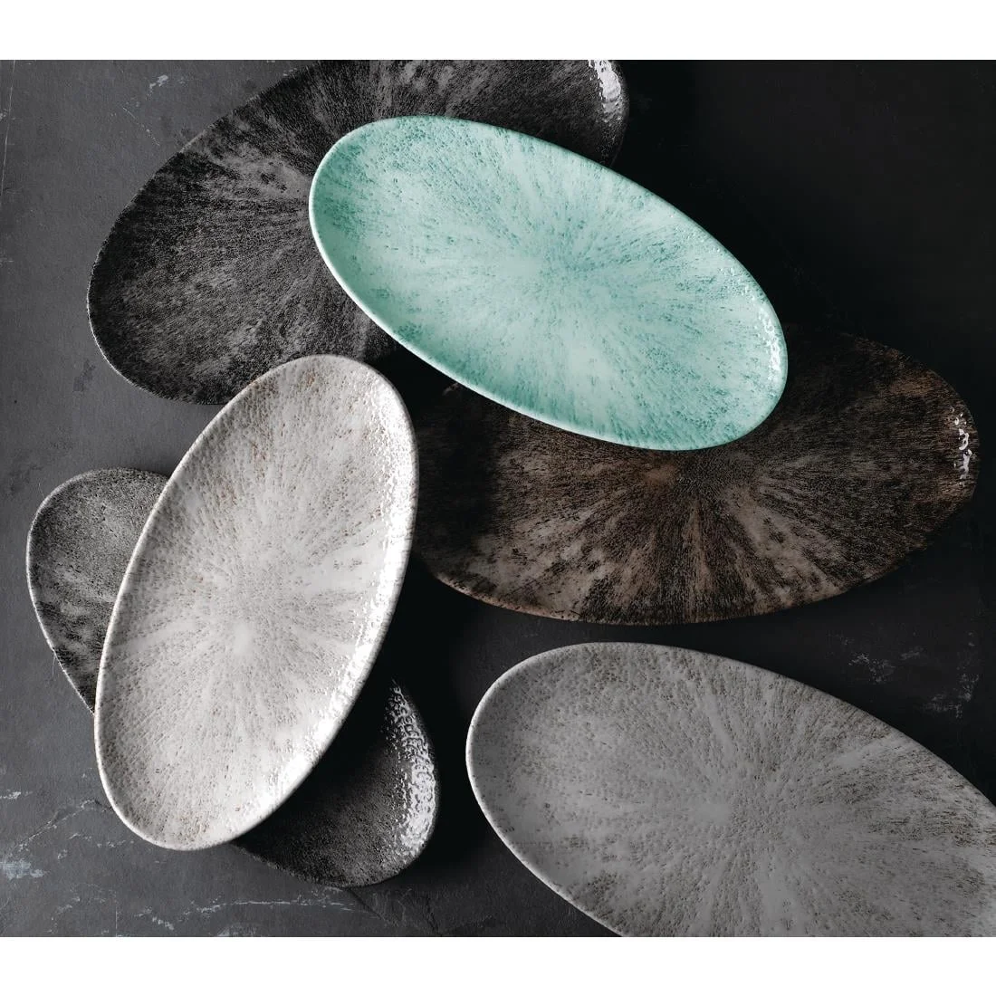 Churchill Studio Prints Stone Chefs Plates Zircon Brown 299 x 150mm (12 Pack) - Image 5